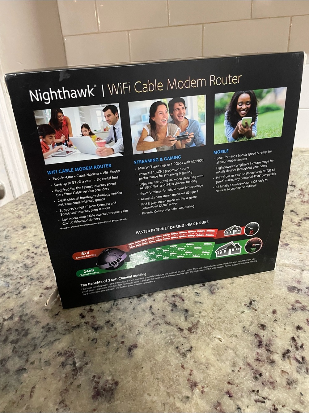 NETGEAR nighthawk WiFi Cable Modem Router (AC1900) docsis 3.0 electronic work - Picture 12 of 15